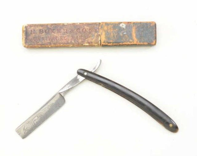 Antique straight razor by Imperial of Germany showing portrait of ...