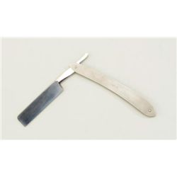 #50 size straight razor, metal grip numbered  41 showing unidentified makers mark.  The  blade measu