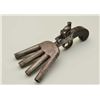 Image 12 : 4 Shot, Center Hammer Flintlock “duck foot”  pistol signed “Archer, London”.  The barrel  group is c