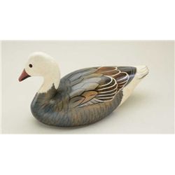 Sally McMurray signed snow goose decoy in  fine to excellent condition showing quality  carving and 