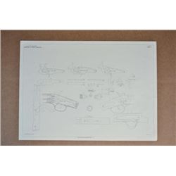 Lot of reprints of gun patents and designs  for English arms circa 1850’s. Twenty-five  (25) pieces 