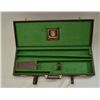Image 4 : Italian leather gun case with Pachmayr label  for 2 barrel side by side 30” barrels or  less, adapta