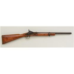 Enfield breech loading single shot carbine,  .577 cal., 19” round barrel, brass trigger  guard and b
