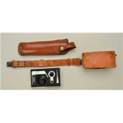 Leather arm strap with brass hook for offhand  target rifle shooting in style 1940-60’s and  used wi