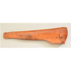 Heavy duty tan leather scabbard for an M1  carbine in overall very good + condition  showing minor m