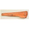 Image 1 : Heavy duty tan leather scabbard for an M1  carbine in overall very good + condition  showing minor m