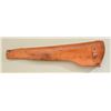 Image 3 : Heavy duty tan leather scabbard for an M1  carbine in overall very good + condition  showing minor m