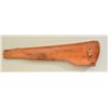 Image 4 : Heavy duty tan leather scabbard for an M1  carbine in overall very good + condition  showing minor m