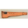 Image 5 : Heavy duty tan leather scabbard for an M1  carbine in overall very good + condition  showing minor m