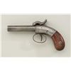 Image 4 : Allen double barrel percussion pocket pistol,  circa 1830-1850’s.  Serial #724 in good  original con