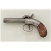 Image 5 : Allen double barrel percussion pocket pistol,  circa 1830-1850’s.  Serial #724 in good  original con