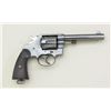 Image 2 : Colt New Service DA revolver, .455 Eley cal.,  5-1/2” barrel, blue finish, checkered black  hard rub