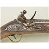 Image 1 : Mid-Eastern Flintlock Dag or Blunderbuss,  circa 19th century, 18” overall with 9”  ornate iron barr