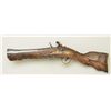 Image 5 : Mid-Eastern Flintlock Dag or Blunderbuss,  circa 19th century, 18” overall with 9”  ornate iron barr