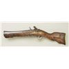Image 6 : Mid-Eastern Flintlock Dag or Blunderbuss,  circa 19th century, 18” overall with 9”  ornate iron barr