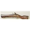 Image 9 : Mid-Eastern Flintlock Dag or Blunderbuss,  circa 19th century, 18” overall with 9”  ornate iron barr