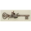 Image 4 : Interesting Key gun utilizing Miquelet lock  with large pierced turning portion to key,  well made w