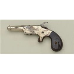 Union marked derringer in .22 caliber  manufactured by Norwich Arms Co.  Serial  #4635. The derringe