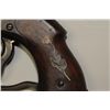Image 5 : Savage, Navy, model 36 caliber revolver with  7 1/8” octagon barrel with brown patina  finish, wood 