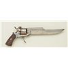 Pin fire knife pistol circa 1860’s. Belgian  proofed 7.65 pin fire caliber, six shot, DA,  gray pati