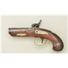 Image 3 : Henry Deringer percussion pistol in  approximately .45 caliber with seven (7)  groove rifling and ty