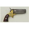 Image 1 : Scarce 22 cal pepperbox derringer by  “Rupertus” showing 8 shot barrel cluster,  blued finish, brass