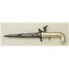 Image 4 : French style percussion knife pistol with  engraved German silver grip panels and  shorter than norm