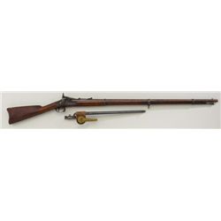 U.S. Springfield Allen Conversion breech  loading trapdoor rifle, .50 cal., 36-1/2”  barrel, blue fi