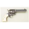Image 2 : Colt SAA revolver, .41 cal., 4-3/4” barrel,  blue and case hardened finish, raised carved  pearl gri