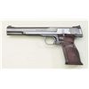 Smith & Wesson Model 46 semi-auto target  pistol, .22LR cal., 7” barrel, blue finish,  checkered tar