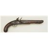 Interesting American flintlock pistol circa  early 19th century, approx. 16” overall, 10”  steel bar