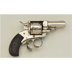 Belgian Bull Dog style DA revolver with rare  marking “THE WESTERN BULL DOG” on top of  frame, .41 c