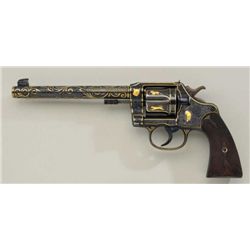 Colt New Service double action target model  flat – top revolver, 44 Russian caliber,  7-1/2” barrel