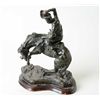 Posthumous casting of Bronco by Remington  signed Roman Bronze Works, NY and copyright  marked 1922 