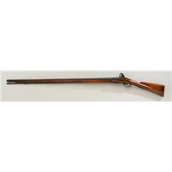 American Revolutionary War era full stocked  musket, approx. .75 cal., 41-1/4” round  barrel, brass 