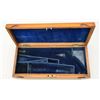 Rare original case for Colt London Dragoon  showing partition style interior lined in  blue velvetee