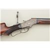 Stevens Ideal target rifle, 38/55 caliber 30”  heavy half round- half octagon barrel finely  etched 