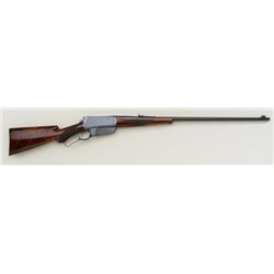 Winchester model 1895 special ordered flat  side deluxe with checkered 3x burl walnut  stock and pis