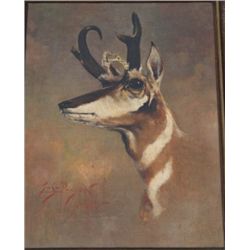 Original oil on canvas signed lower left  “E.S. Paxon” (Edgar Paxon) dated 1900.  The  painting meas