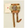 Image 2 : Antique card cheaters wrist “hide out” device  with functioning delivery device and metal  and leath