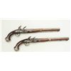 Image 10 : Pair of elaborate silver mounted Flintlock  pistols signed “Fatou a Paris” made for  eastern trade. 