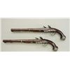 Image 11 : Pair of elaborate silver mounted Flintlock  pistols signed “Fatou a Paris” made for  eastern trade. 