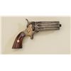 Rupertus eight-barrel pepperbox derringer,  .22 RF cal., 2-3/4” barrels, silver plated  brass frame,