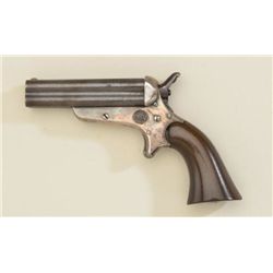 Sharps and Hankin four barrel derringer, .30  cal., 3-1/2” barrels, blue finish, silver  washed fram