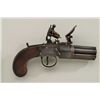 Image 2 : Rare and desirable 7 shot Flintlock revolving  pepperbox pistol signed “Bate, London” circa  early 1