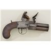 Image 5 : Rare and desirable 7 shot Flintlock revolving  pepperbox pistol signed “Bate, London” circa  early 1