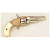 Image 3 : Period engraved Standard XXX tip-up spur  trigger revolver by Marlin, .30 cal., 3”  barrel, nickel f