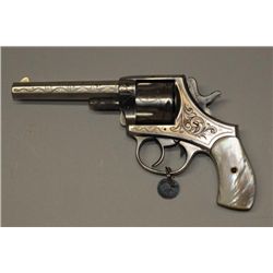 Period engraved large frame DA revolver  marked “AMERICAN BULL DOG” on top of frame,  .44 cal., 4-1/