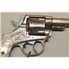 Image 3 : Period engraved large frame DA revolver  marked “AMERICAN BULL DOG” on top of frame,  .44 cal., 4-1/