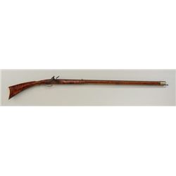 High quality Pennsylvania style Kentucky  rifle marked by “Bryan Baker” on side plate.  The rifle is